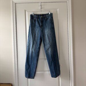 Banana Republic High-Rise Stovepipe Medium Wash Denim Blue Jeans Size 28